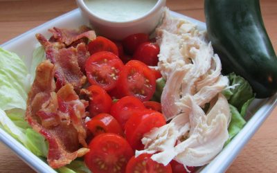 Chicken BLT Salad with Jalapeno-Ranch Dressing