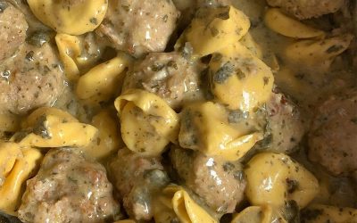 Crockpot Meatballs & Ravioli